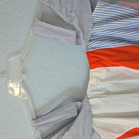 MAEVE ANTHROPOLOGIE Medley Patchwork Cold Shoulder Top Size 10 Cottagecore - Picture 9 of 13